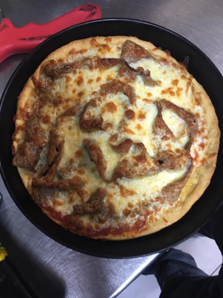 Hot Garlic Bread with donner & chillies